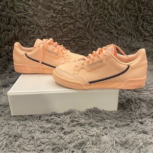 Adidas Continental 80 Peach -Pink Sneakers SIZE 5.5,Original